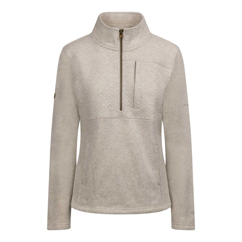 Trespass Womens/Ladies Hoxie Marl Fleece Top / Cream